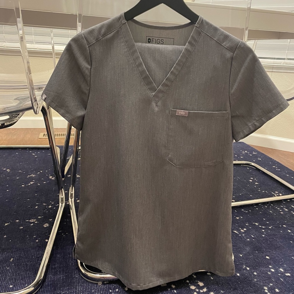 Figs XS Graphite Top and Bottom